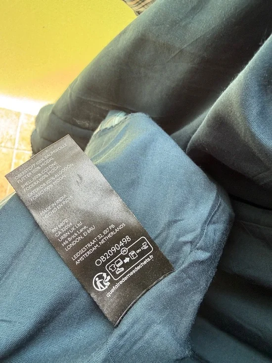 The Tommie Midi Dress Cap-sleeve Blue Plaid Zip-Front Pockets Anthropologie L - Picture 12 of 16